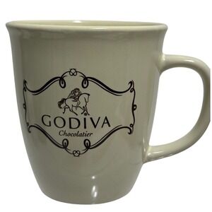 Godiva Chocolatier Coffee Mug California Pantry Cream Ceramic 2011 Logo‎ 4365